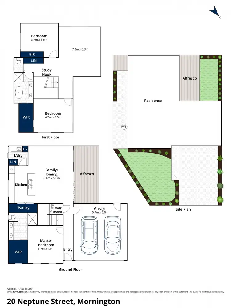 Floorplan of Homely townhouse listing, 20 Neptune Street, Mornington VIC 3931