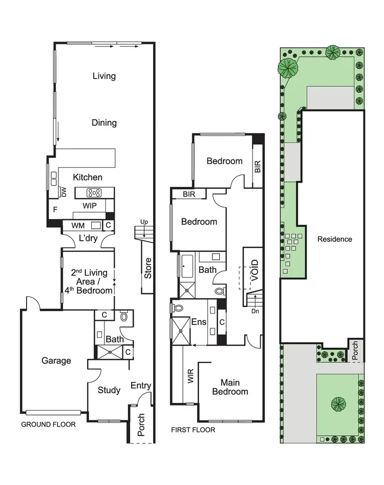 Floorplan of Homely townhouse listing, 18B Atkinson Street, Murrumbeena VIC 3163