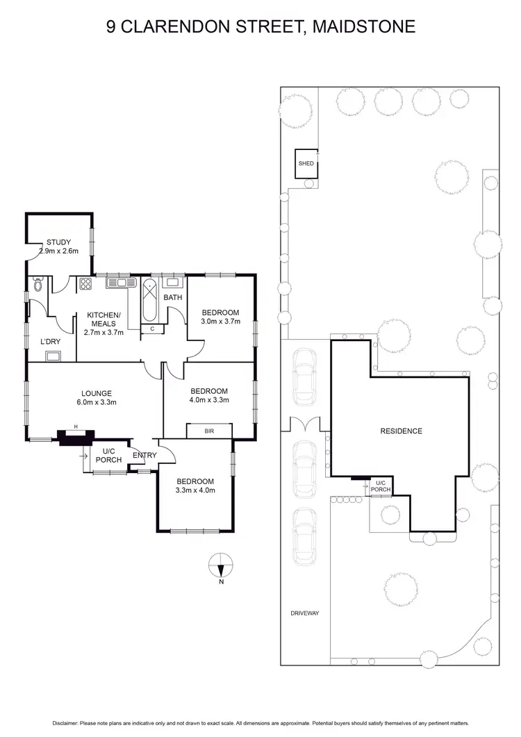 Floorplan of Homely house listing, 9 Clarendon Street, Maidstone VIC 3012