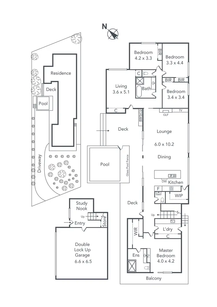 Floorplan of Homely house listing, 6 Egerton Street, Blairgowrie VIC 3942