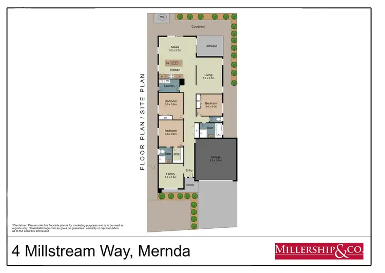 Floorplan of Homely house listing, 4 Millstream Way, Mernda VIC 3754