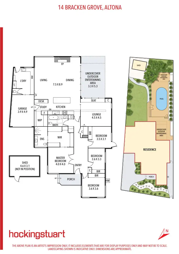 Floorplan of Homely house listing, 14 Bracken Grove, Altona VIC 3018