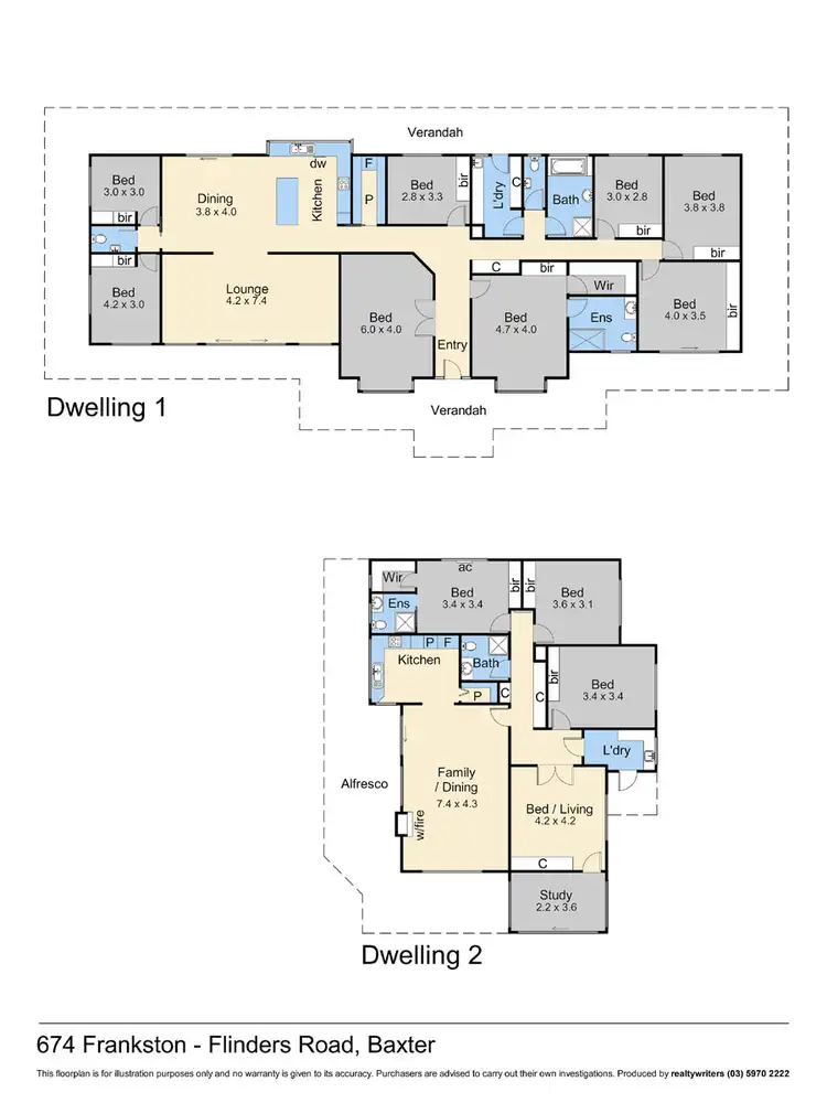 Floorplan of Homely rural property listing, 674 Frankston Flinders Road, Baxter VIC 3911