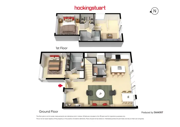 Floorplan of Homely townhouse listing, 3B Lennox Street, Yarraville VIC 3013