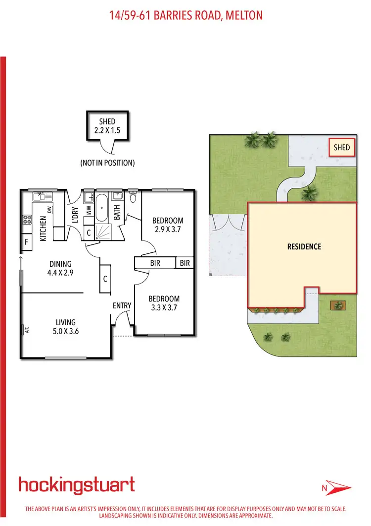 Floorplan of Homely unit listing, 14/55-61 Barries Road, Melton VIC 3337