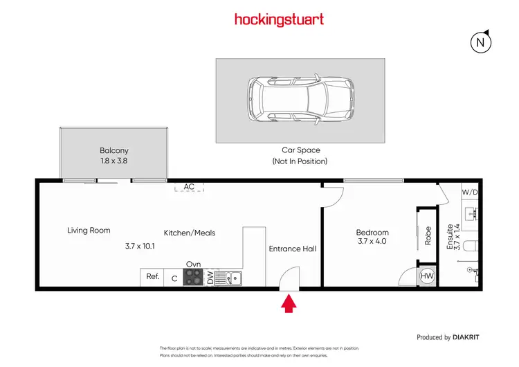 Floorplan of Homely apartment listing, 1310/83 Queens Road, Melbourne VIC 3004