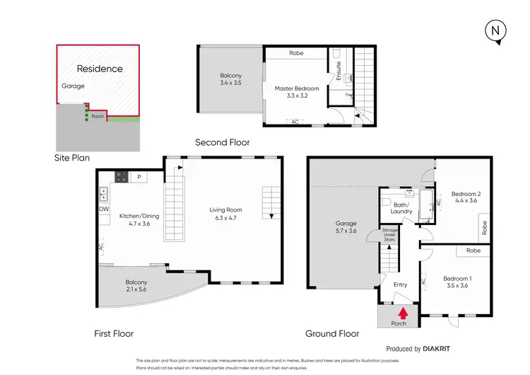 Floorplan of Homely townhouse listing, 2/1 Hunter Street, Richmond VIC 3121