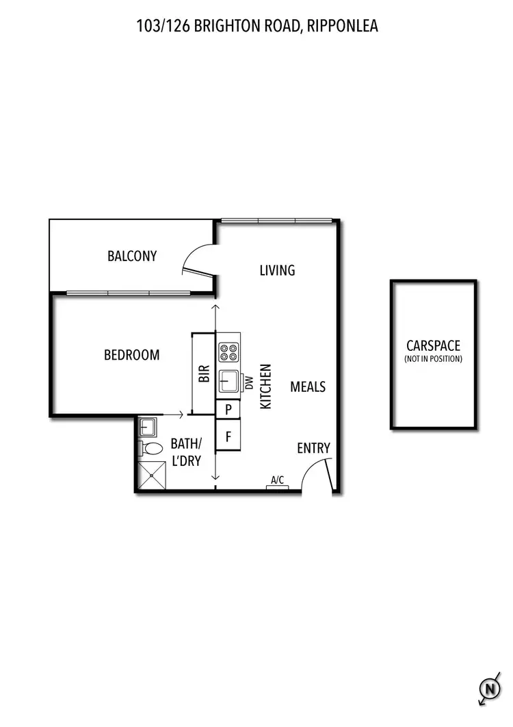 Floorplan of Homely apartment listing, 103/126 Brighton Road, Ripponlea VIC 3185
