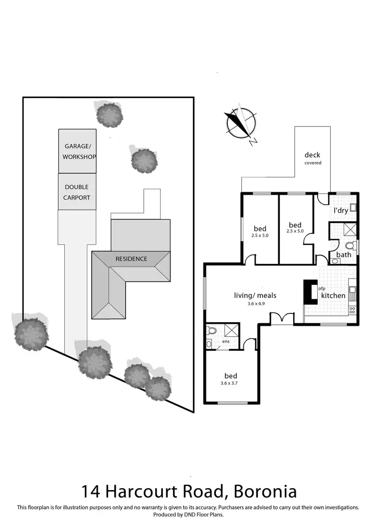 Floorplan of Homely house listing, 14 Harcourt Road, Boronia VIC 3155