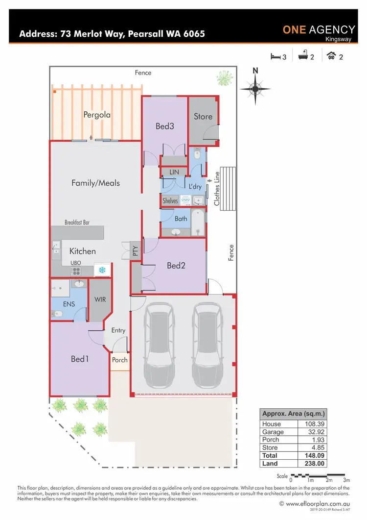 Floorplan of Homely apartment listing, 73 Merlot Way, Pearsall WA 6065