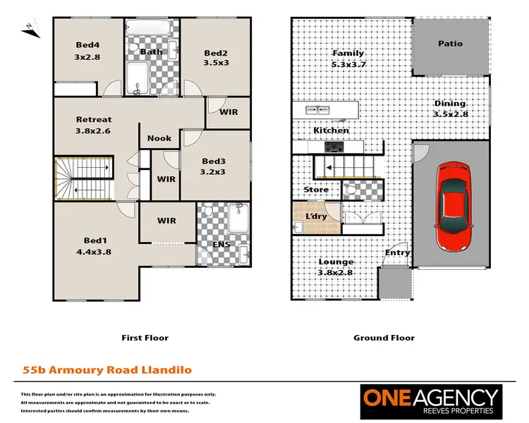 Floorplan of Homely semi-detached listing, 2/55 Armoury Road, Llandilo NSW 2747