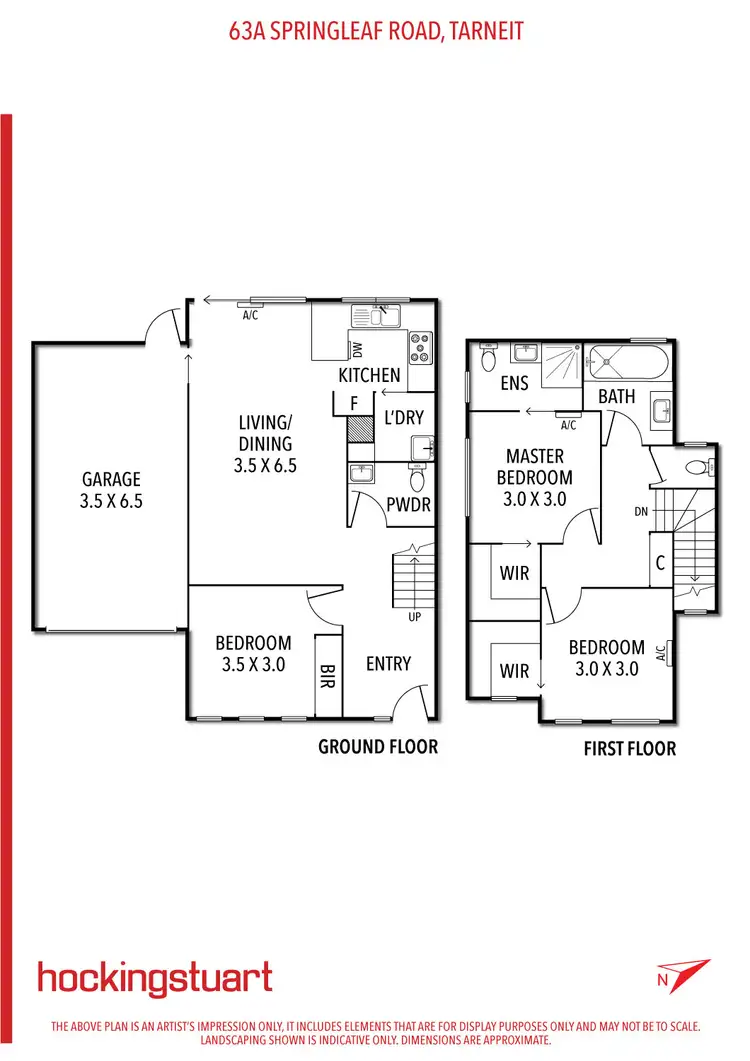 Floorplan of Homely house listing, 63A Springleaf Road, Tarneit VIC 3029