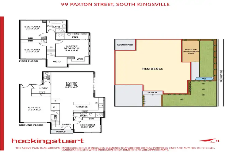 Floorplan of Homely house listing, 99 Paxton Street, South Kingsville VIC 3015