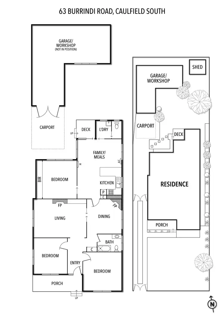 Floorplan of Homely house listing, 63 Burrindi Road, Caulfield South VIC 3162