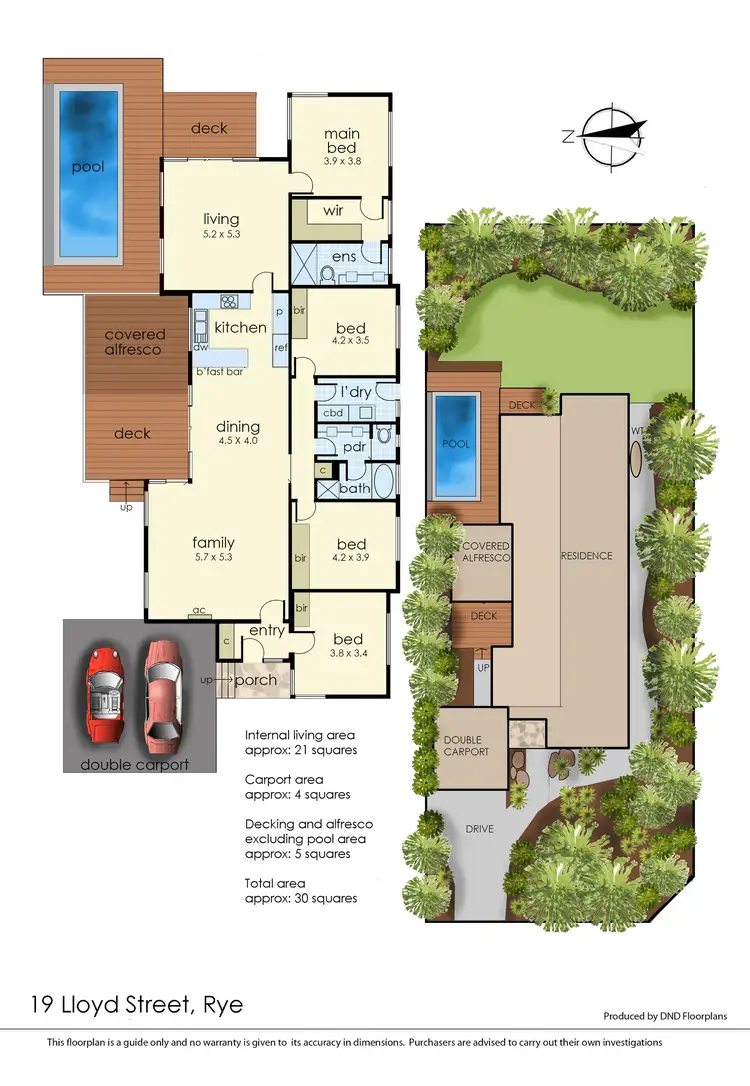 Floorplan of Homely house listing, 19 Lloyd Street, Rye VIC 3941