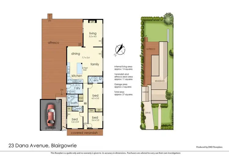 Floorplan of Homely house listing, 23 Dana Avenue, Blairgowrie VIC 3942