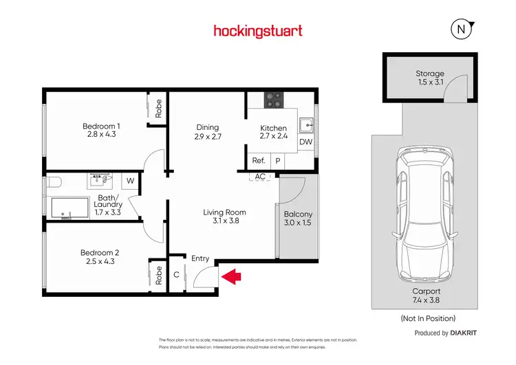 Floorplan of Homely house listing, 2/402 Nepean Highway, Frankston VIC 3199