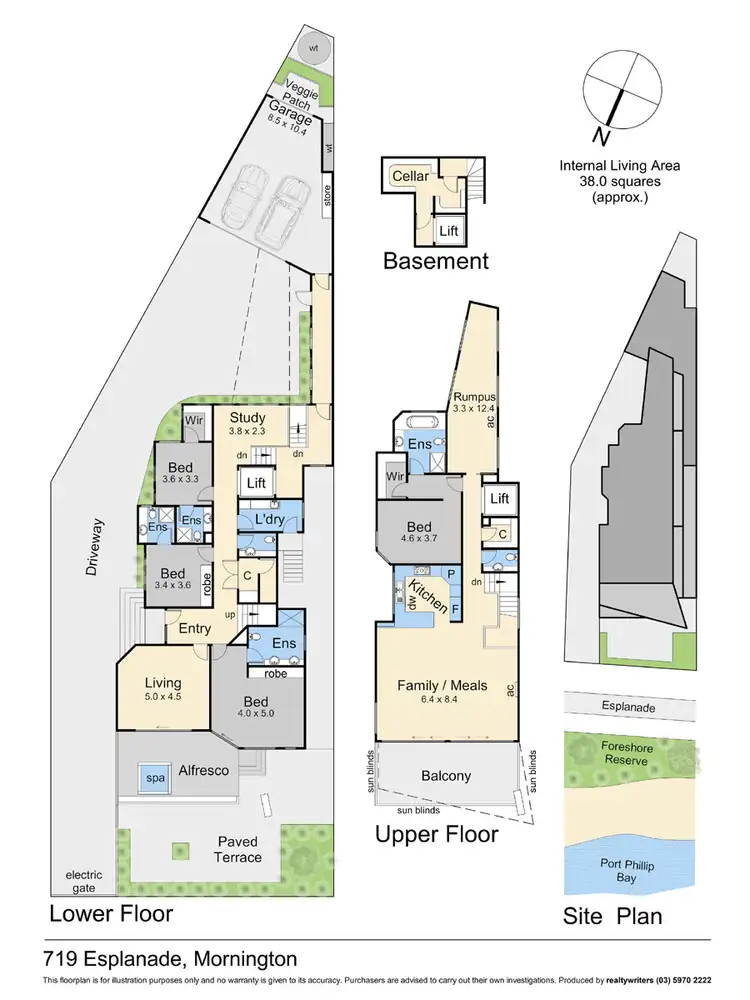 Floorplan of Homely house listing, 719 Esplanade Esplanade, Mornington VIC 3931