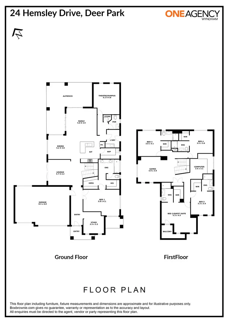 Floorplan of Homely house listing, 24 Hemsley Drive, Deer Park VIC 3023
