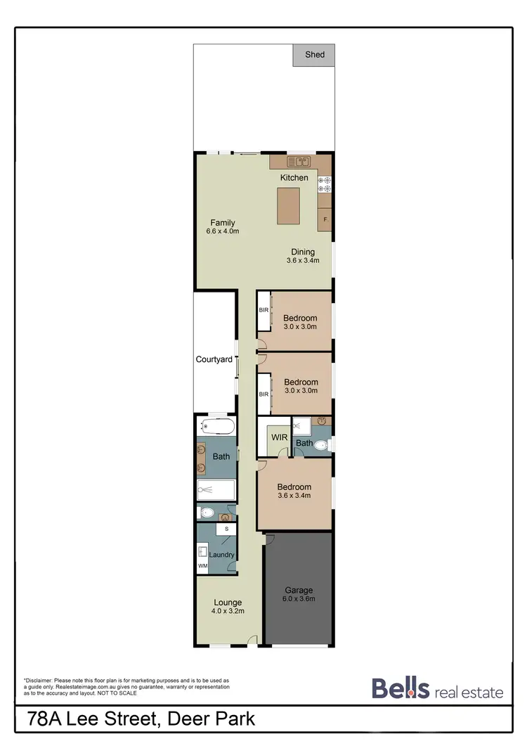 Floorplan of Homely unit listing, 78A Lee Street, Deer Park VIC 3023