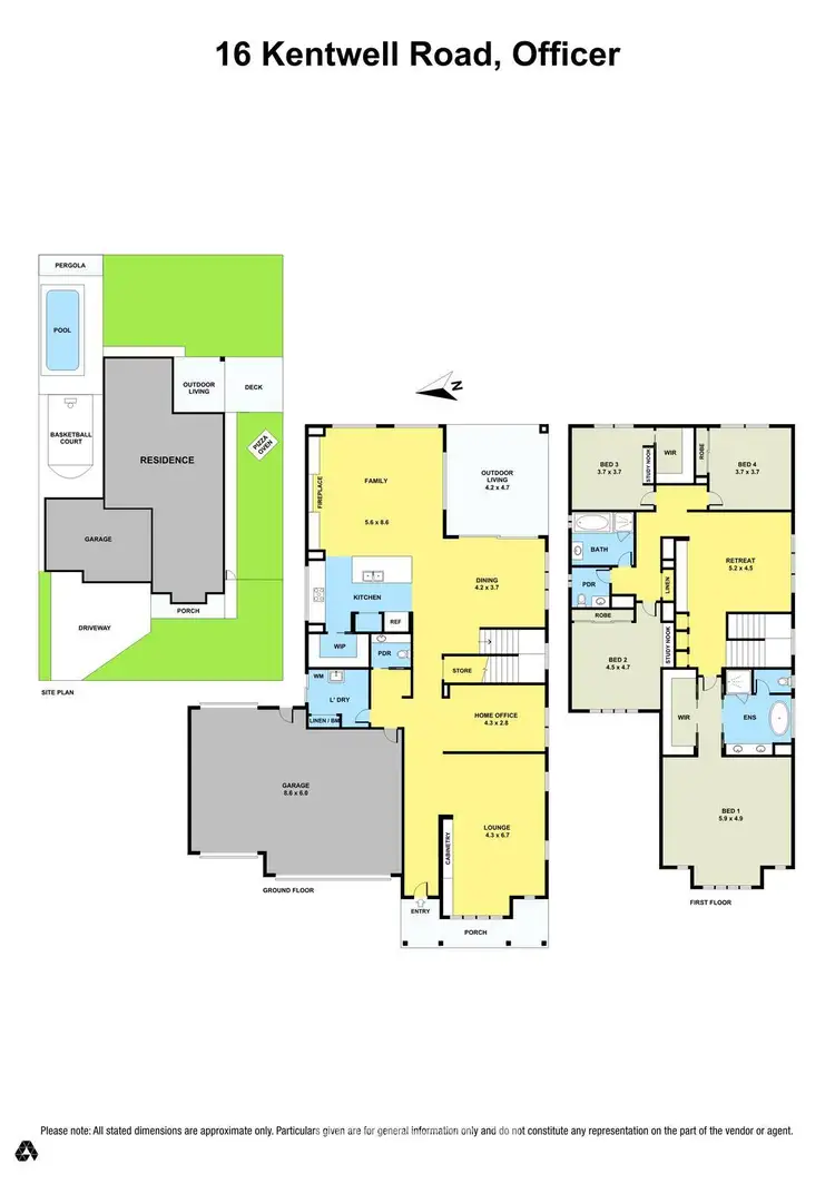 Floorplan of Homely house listing, 16 Kentwell Road, Officer VIC 3809