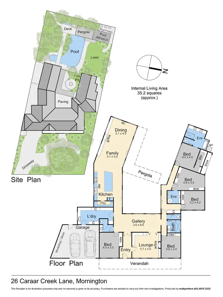 Floorplan of Homely house listing, 26 Caraar Creek Lane, Mornington VIC 3931