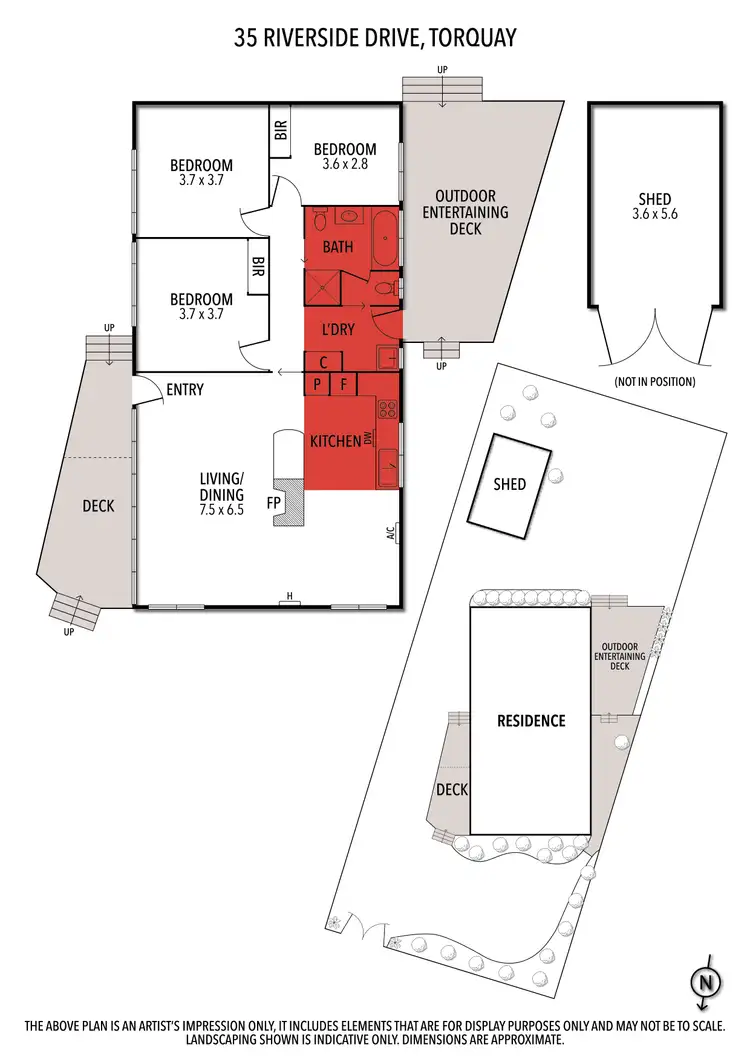 Floorplan of Homely house listing, 35 Riverside Drive, Torquay VIC 3228