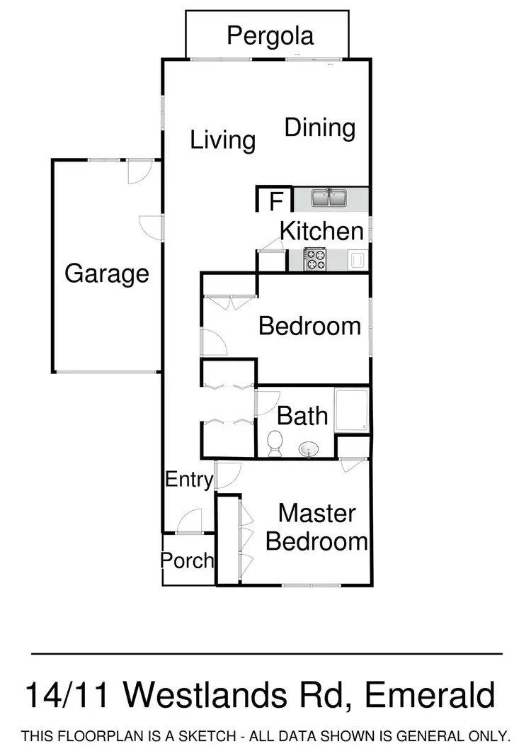 Floorplan of Homely unit listing, 14/11 Westlands Road, Emerald VIC 3782