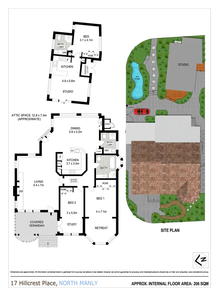 Floorplan of Homely house listing, 17 Hillcrest Place, North Manly NSW 2100