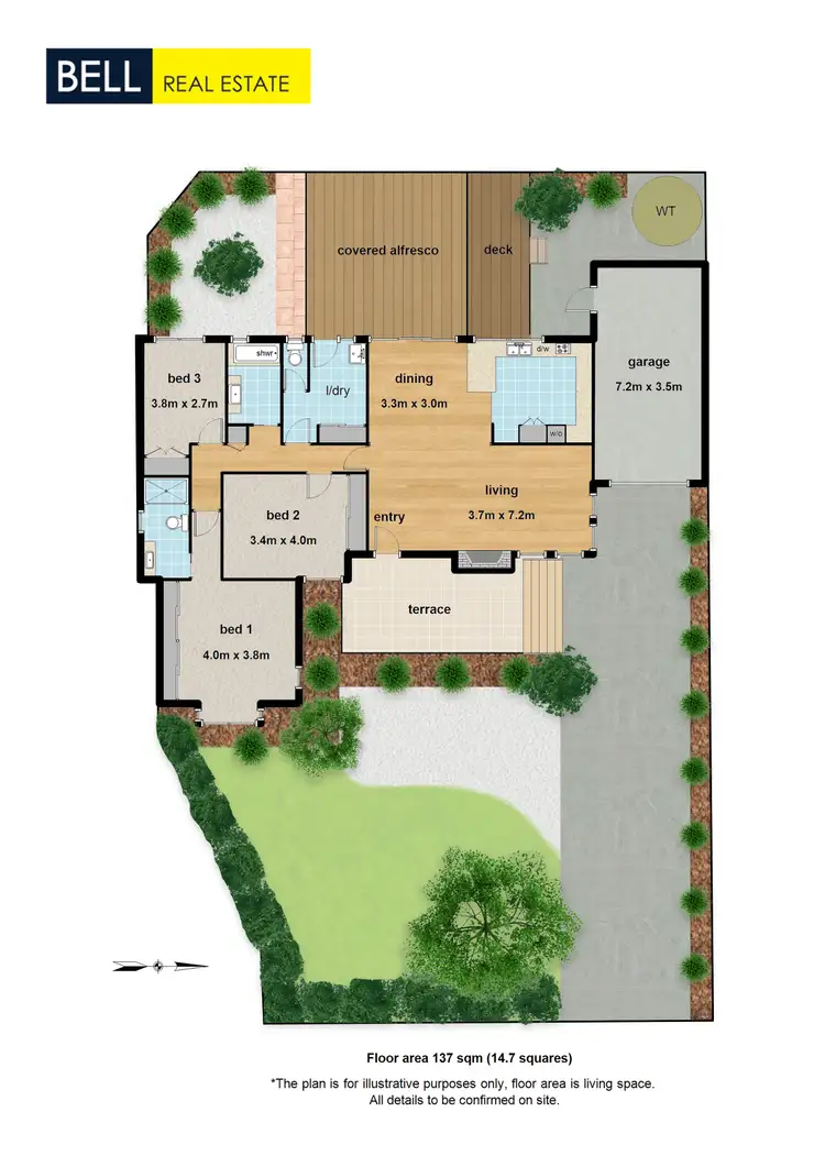 Floorplan of Homely unit listing, 1/3 Simpson Road, Ferntree Gully VIC 3156