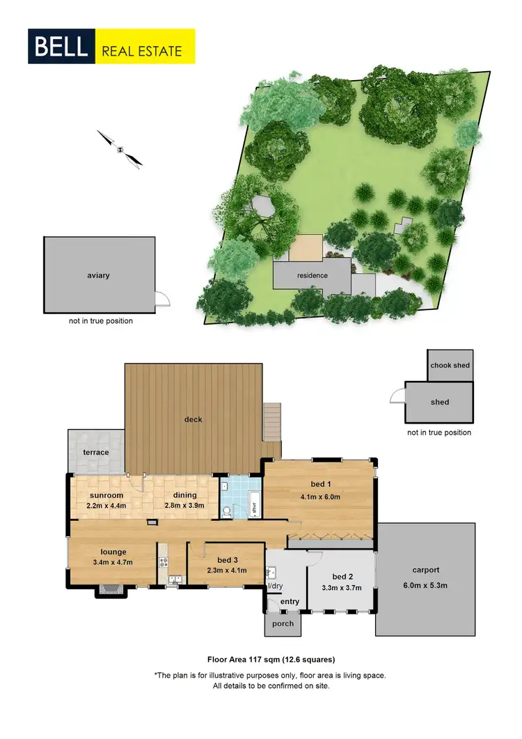 Floorplan of Homely house listing, 55 Grantulla Road, Kallista VIC 3791
