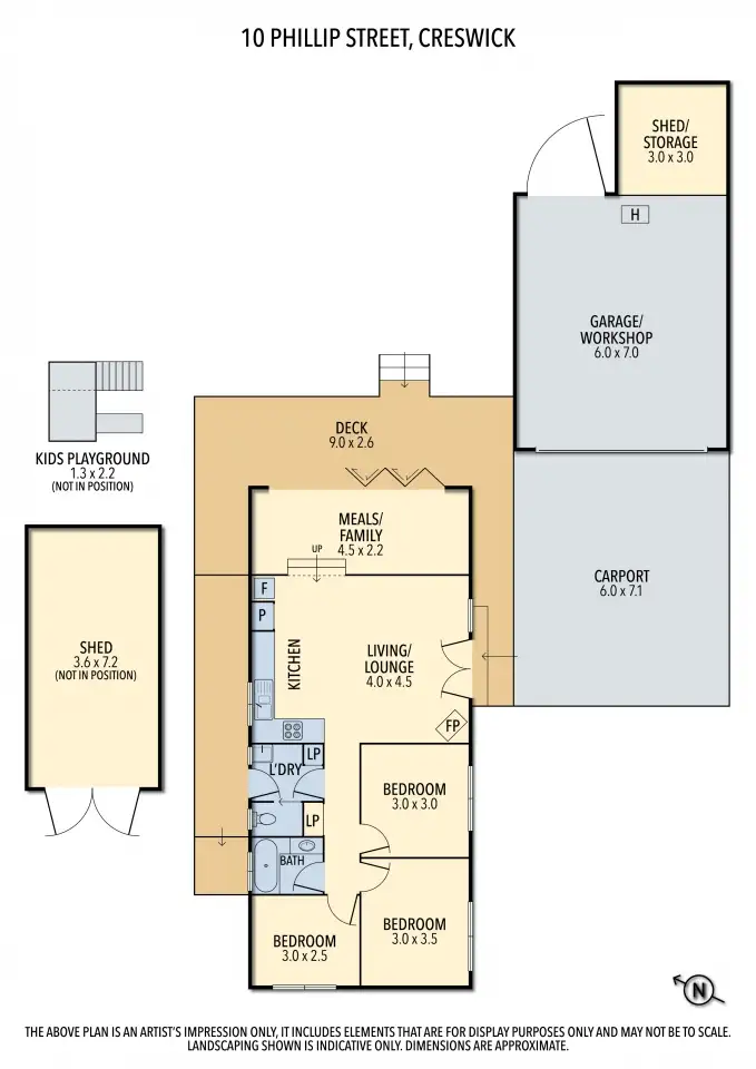 Floorplan of Homely house listing, 10 Phillip Street, Creswick VIC 3363