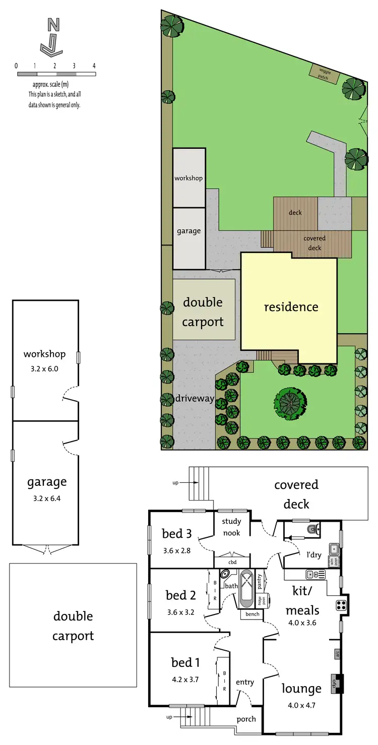 Floorplan of Homely house listing, 6 Durham Road, Kilsyth VIC 3137