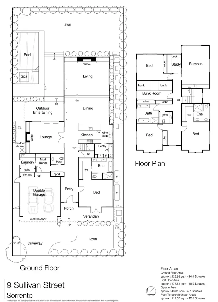 Floorplan of Homely house listing, 9 Sullivan Street, Sorrento VIC 3943