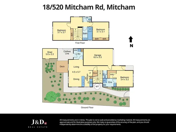 Floorplan of Homely townhouse listing, 18/520 Mitcham Road, Mitcham VIC 3132