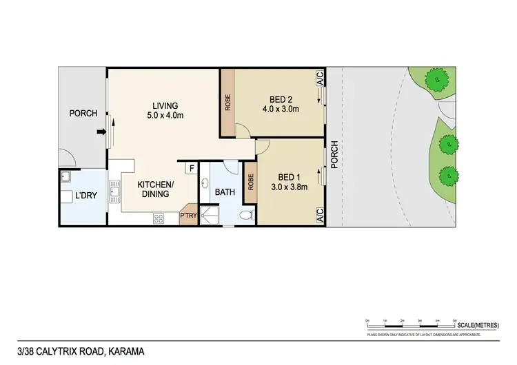 Floorplan of Homely unit listing, 3/38 Calytrix Road, Karama NT 812