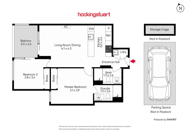 Floorplan of Homely apartment listing, 510/14 David Street, Richmond VIC 3121