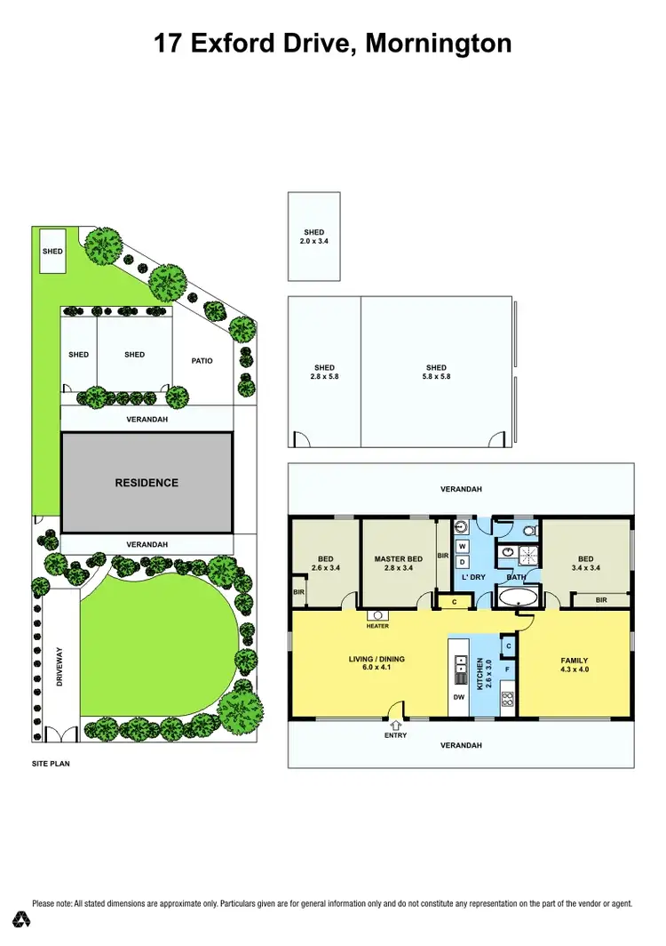 Floorplan of Homely house listing, 17 Exford Drive, Mornington VIC 3931