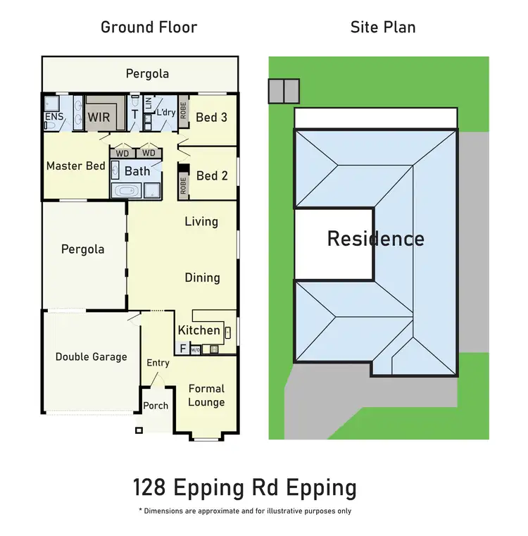 Floorplan of Homely house listing, 128 Epping Road, Epping VIC 3076