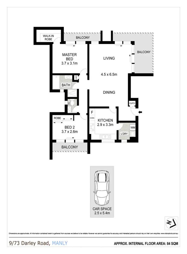 Floorplan of Homely apartment listing, 9/73 Darley Road, Manly NSW 2095