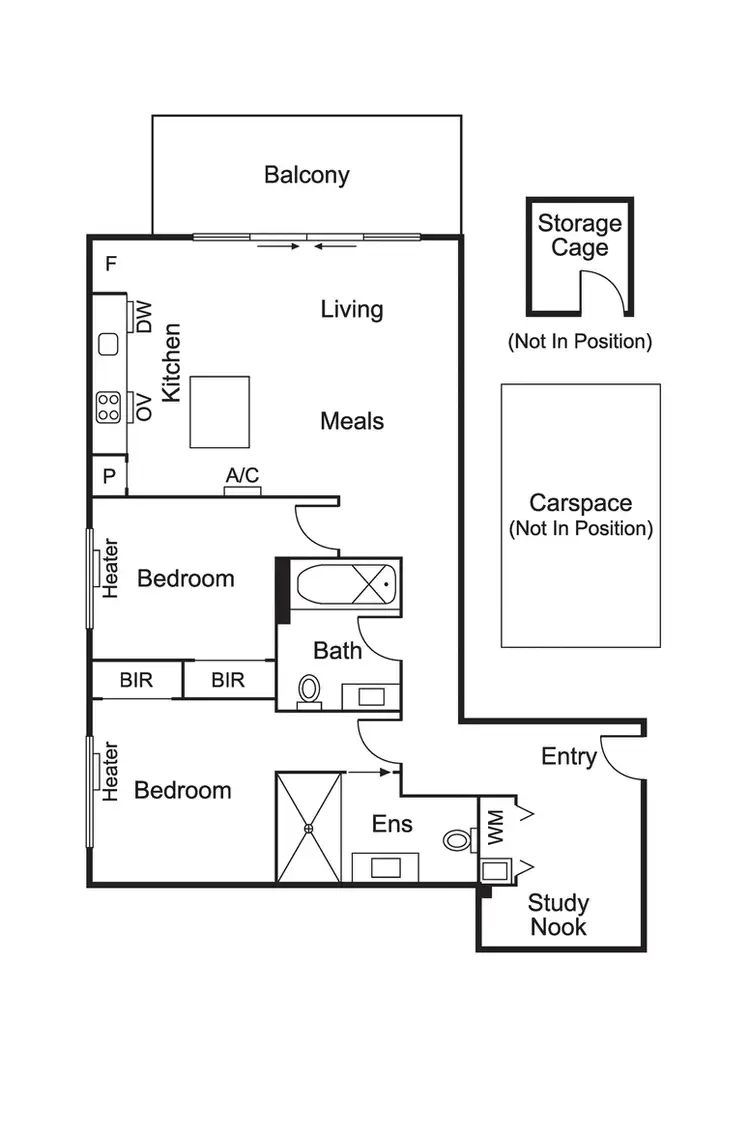 Floorplan of Homely apartment listing, 105/2 Ormond Road, Ormond VIC 3204