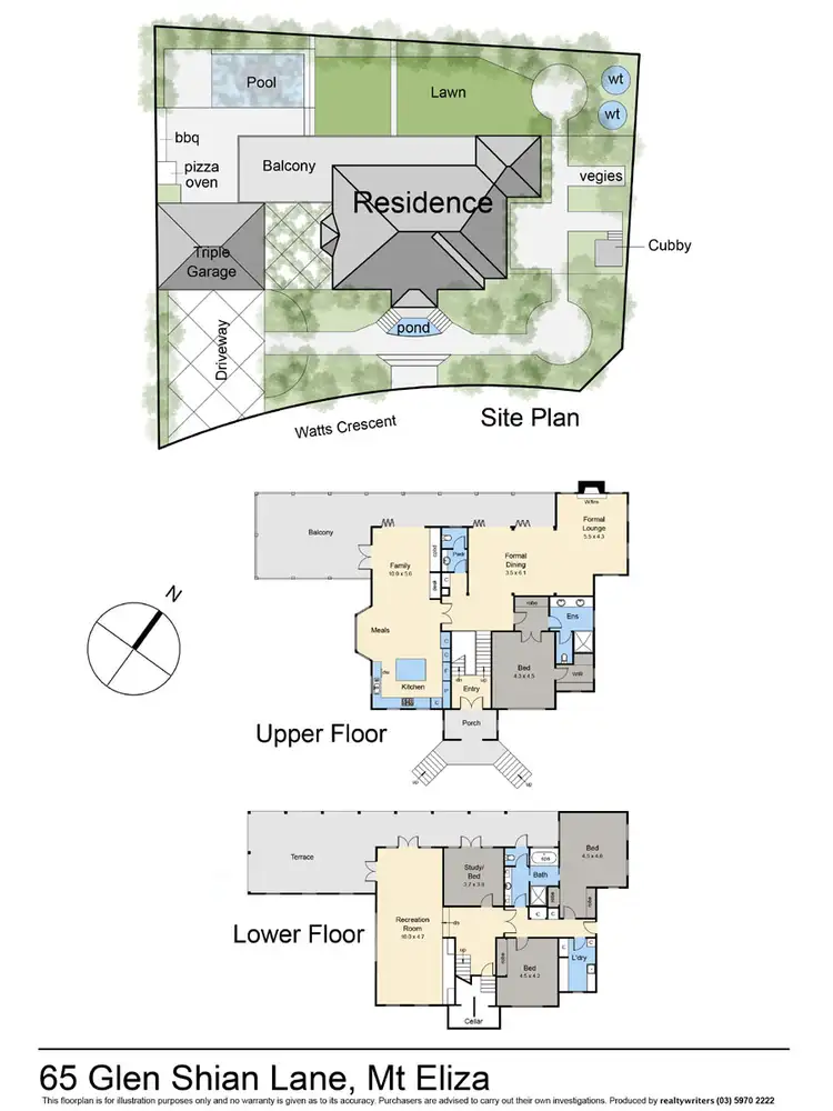 Floorplan of Homely house listing, 65 Glen Shian Lane, Mount Eliza VIC 3930