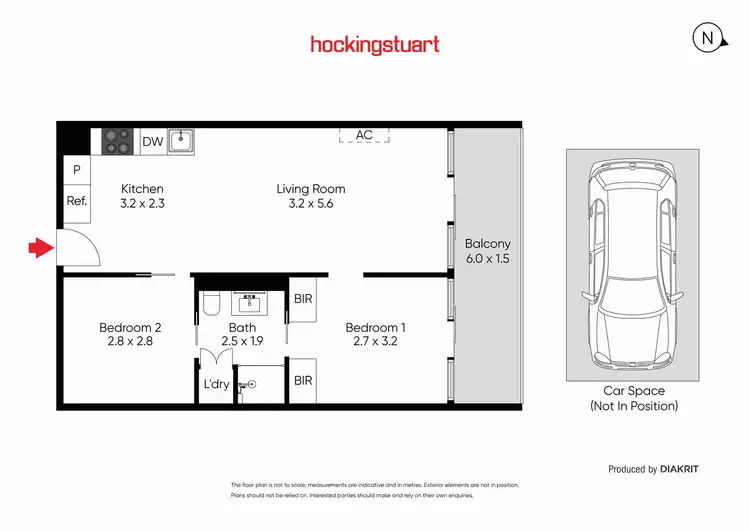 Floorplan of Homely apartment listing, 618/74 Queens Road, Melbourne VIC 3004