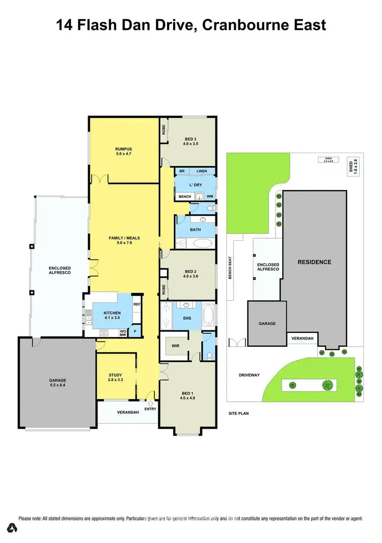 Floorplan of Homely house listing, 14 Flash Dan Drive, Cranbourne East VIC 3977