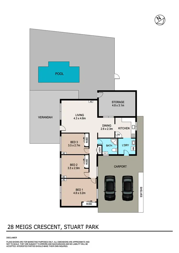 Floorplan of Homely house listing, 28 Meigs Crescent, Stuart Park NT 820
