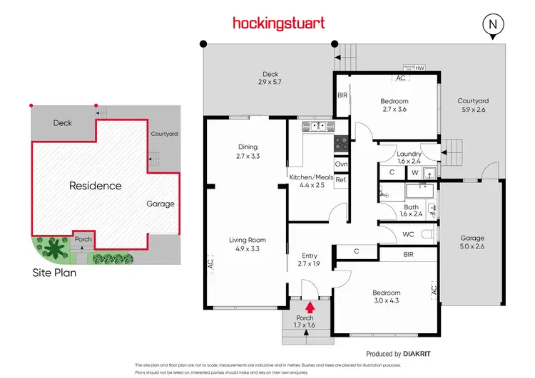 Floorplan of Homely villa listing, 6/5-7 Hartley Avenue, Caulfield VIC 3162