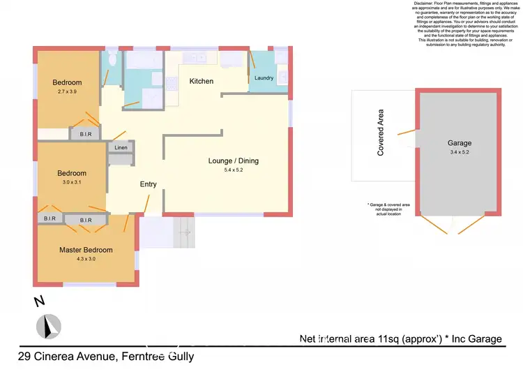 Floorplan of Homely house listing, 29 Cinerea Avenue, Ferntree Gully VIC 3156