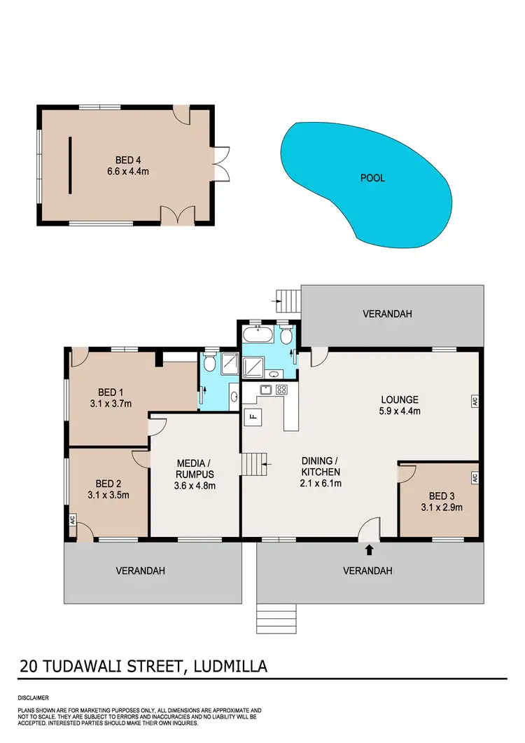 Floorplan of Homely house listing, 20 Tudawali Street, Ludmilla NT 820