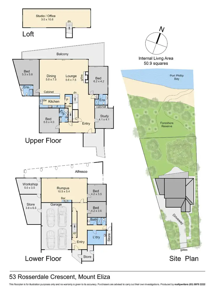 Floorplan of Homely house listing, 53 Rosserdale Crescent, Mount Eliza VIC 3930