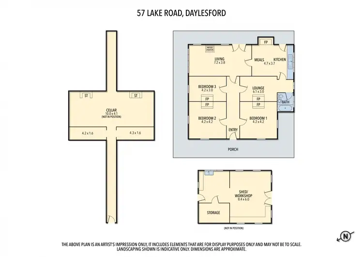 Floorplan of Homely house listing, 57 Lake Road, Daylesford VIC 3460